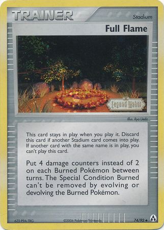 Full Flame (74/92) (Stamped) [EX: Legend Maker] | I Want That Stuff Brandon