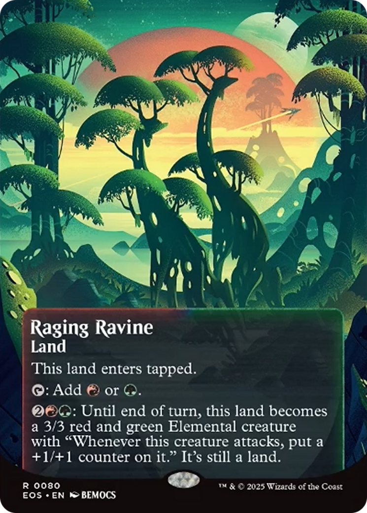 Raging Ravine (0080) (Borderless) [Edge of Eternities: Stellar Sights] | I Want That Stuff Brandon