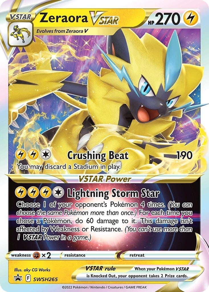 Zeraora VSTAR (SWSH265) [Sword & Shield: Black Star Promos] | I Want That Stuff Brandon