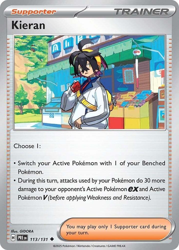 Kieran (113/131) [Scarlet & Violet: Prismatic Evolutions] | I Want That Stuff Brandon