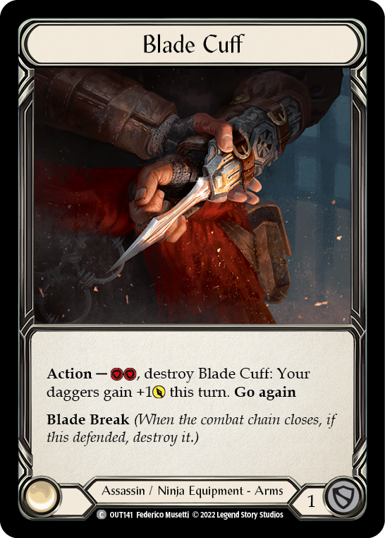 Blade Cuff [OUT141] (Outsiders)  Cold Foil | I Want That Stuff Brandon