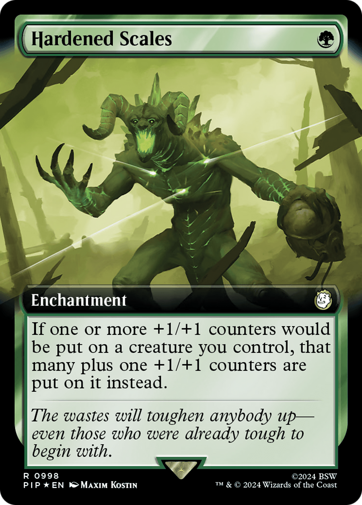 Hardened Scales (Extended Art) (Surge Foil) [Fallout] | I Want That Stuff Brandon