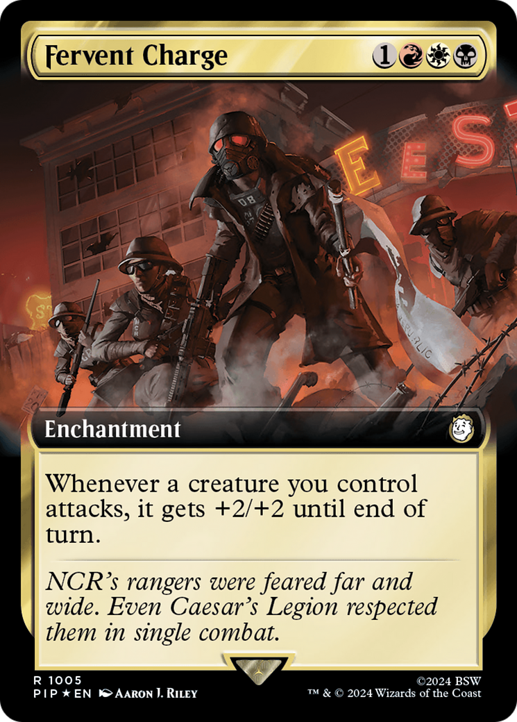 Fervent Charge (Extended Art) (Surge Foil) [Fallout] | I Want That Stuff Brandon