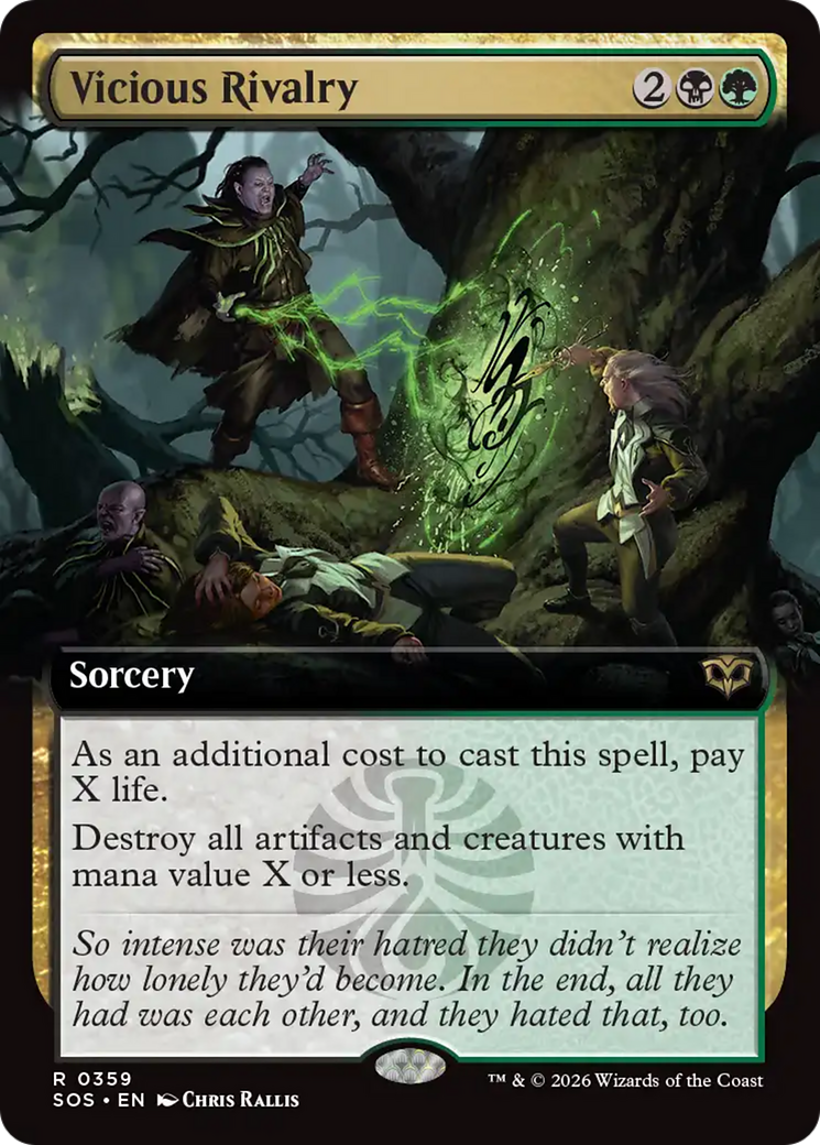 Vicious Rivalry (Extended Art) [Secrets of Strixhaven] | I Want That Stuff Brandon