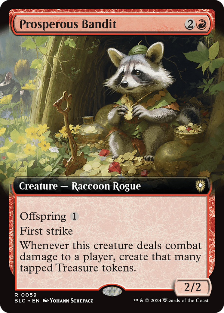 Prosperous Bandit (Extended Art) [Bloomburrow Commander] | I Want That Stuff Brandon