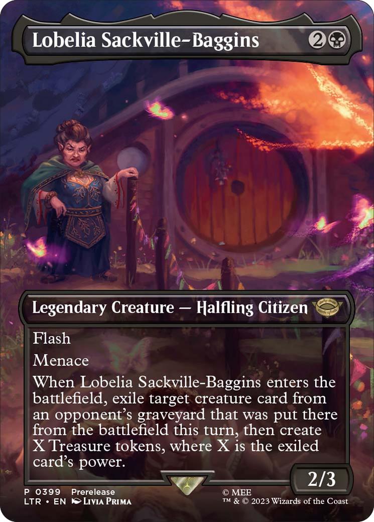 Lobelia Sackville-Baggins (Borderless Alternate Art) [The Lord of the Rings: Tales of Middle-Earth] | I Want That Stuff Brandon