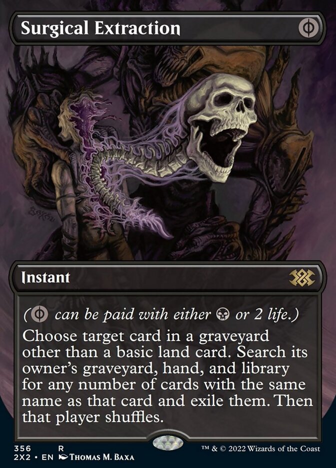 Surgical Extraction (Borderless Alternate Art) [Double Masters 2022] | I Want That Stuff Brandon