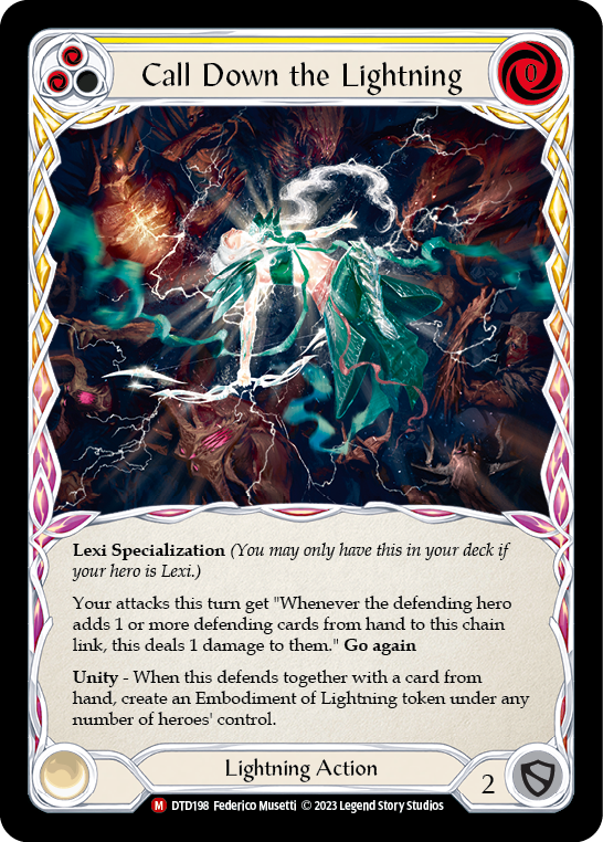 Call Down the Lightning [DTD198] (Dusk Till Dawn)  Rainbow Foil | I Want That Stuff Brandon