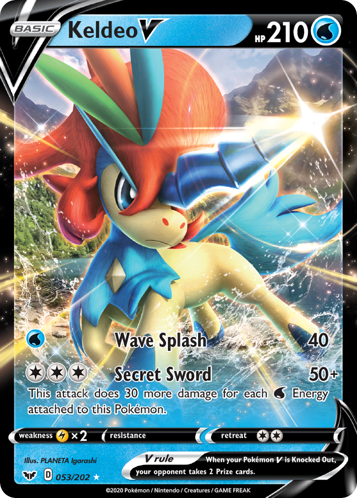 Keldeo V (053/202) [Sword & Shield: Base Set] | I Want That Stuff Brandon