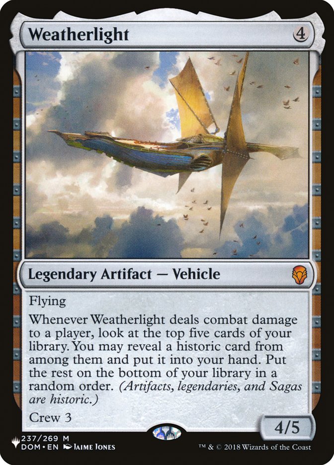 Weatherlight [The List] | I Want That Stuff Brandon