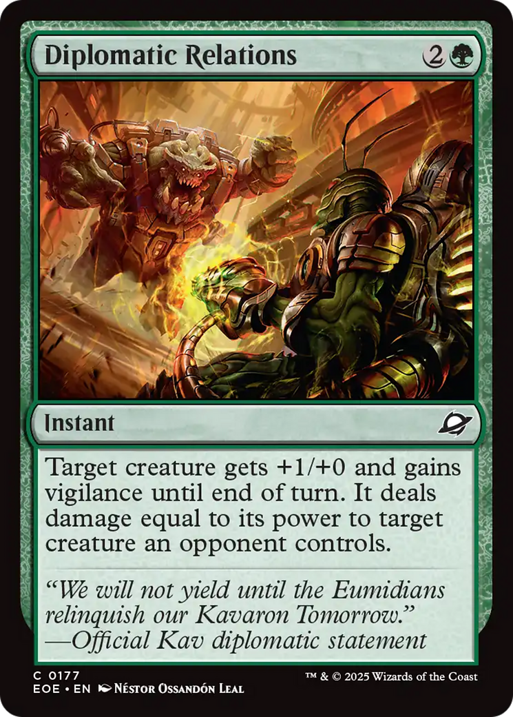 Diplomatic Relations [Edge of Eternities] | I Want That Stuff Brandon