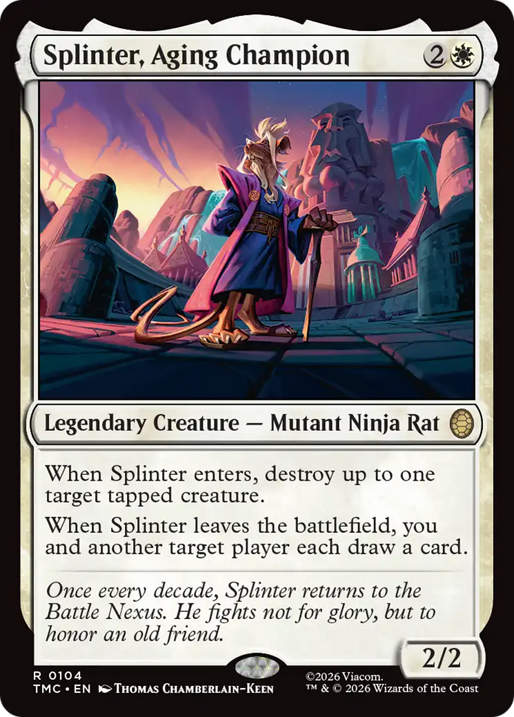 Splinter, Aging Champion [Teenage Mutant Ninja Turtles Commander] | I Want That Stuff Brandon