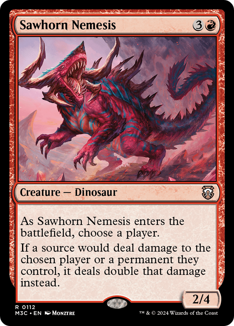 Sawhorn Nemesis [Modern Horizons 3 Commander] | I Want That Stuff Brandon