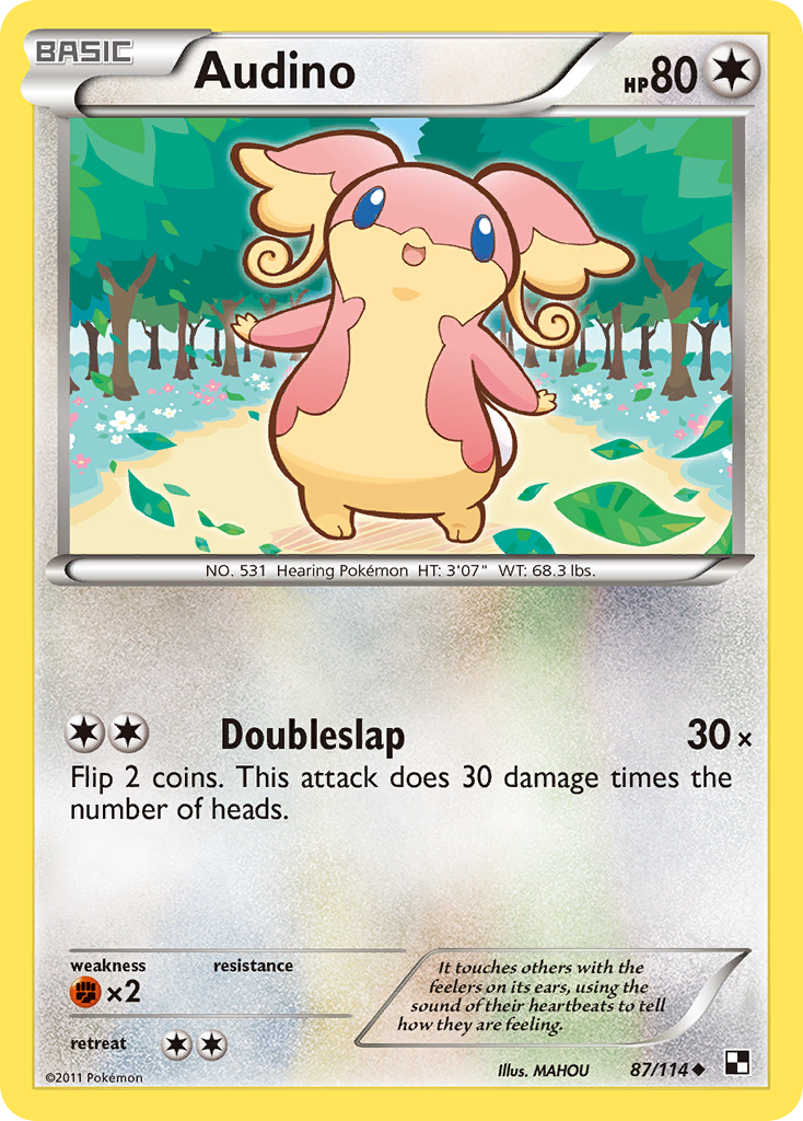 Audino (87/114) [Black & White: Base Set] | I Want That Stuff Brandon