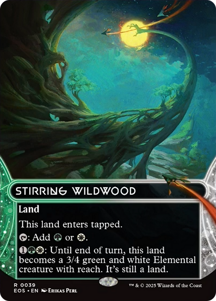 Stirring Wildwood (0039) (Borderless) [Edge of Eternities: Stellar Sights] | I Want That Stuff Brandon