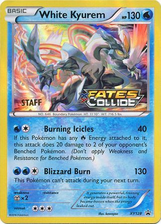 White Kyurem (XY128) (Staff) [XY: Black Star Promos] | I Want That Stuff Brandon