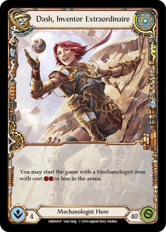 Dash, Inventor Extraordinaire [HER009-P] (Promo)  1st Edition Cold Foil | I Want That Stuff Brandon