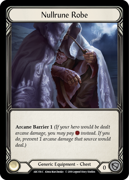 Nullrune Robe [ARC156-C] (Arcane Rising)  1st Edition Cold Foil | I Want That Stuff Brandon