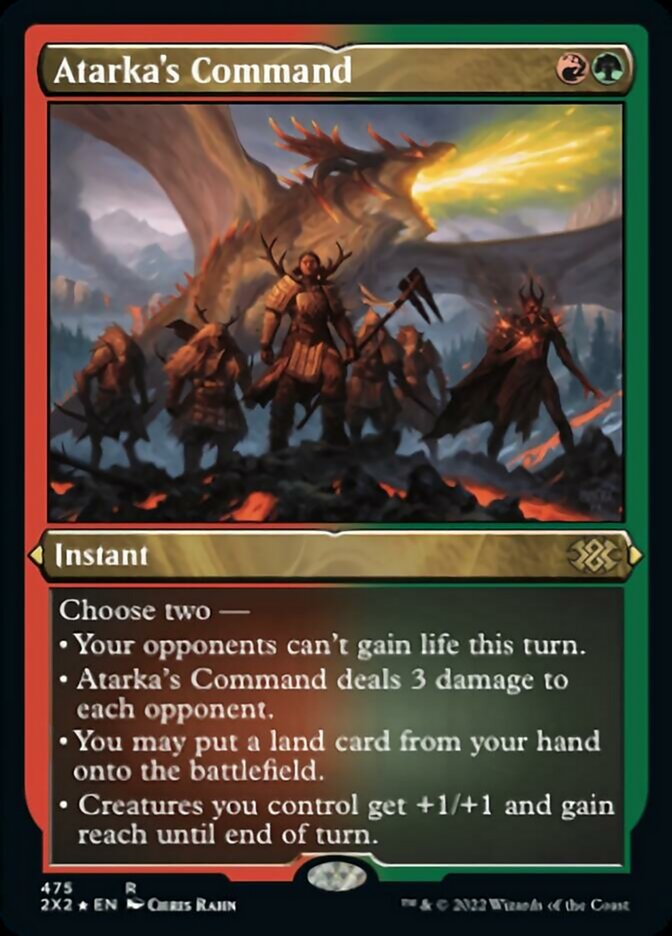 Atarka's Command (Foil Etched) [Double Masters 2022] | I Want That Stuff Brandon