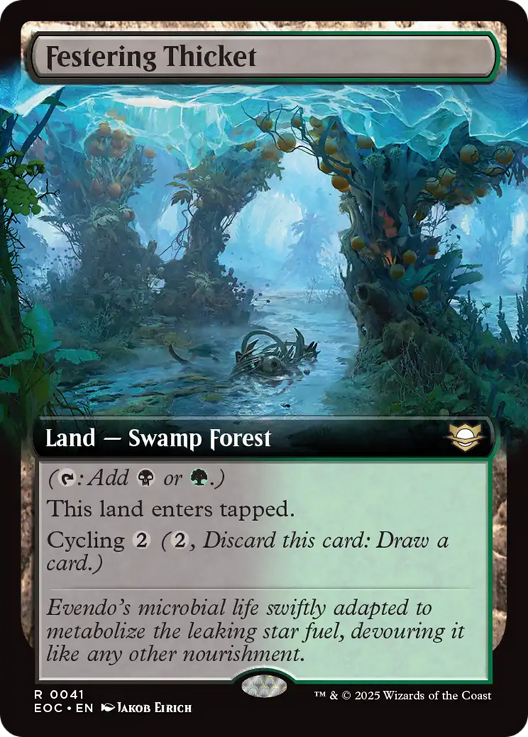 Festering Thicket (Extended Art) [Edge of Eternities Commander] | I Want That Stuff Brandon