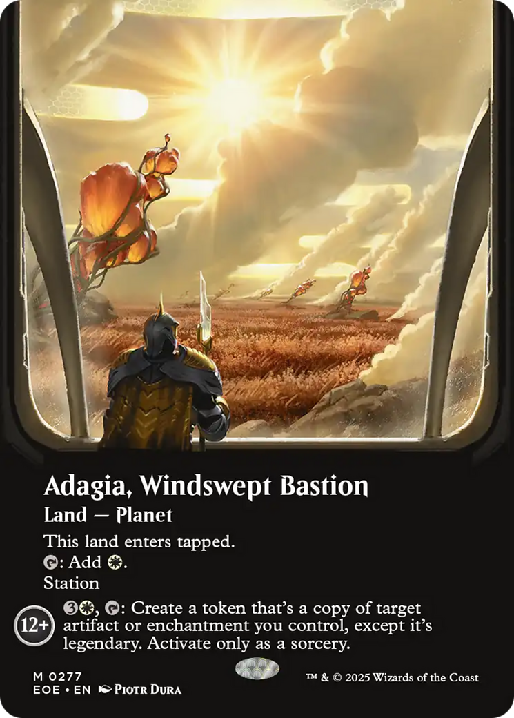 Adagia, Windswept Bastion (Borderless) [Edge of Eternities] | I Want That Stuff Brandon