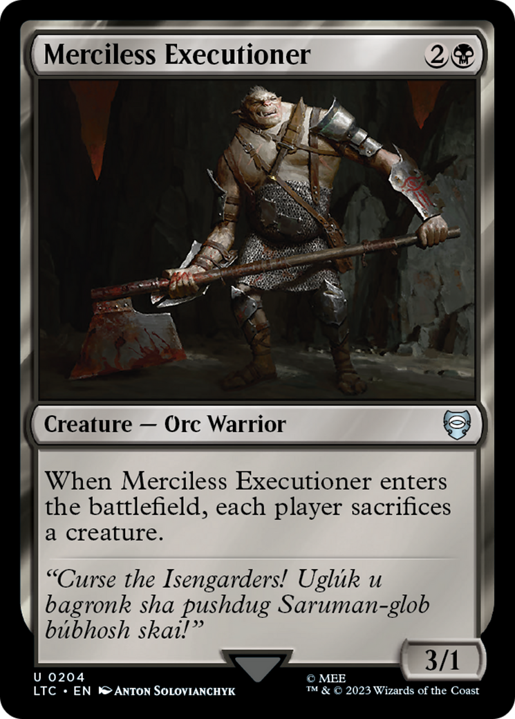 Merciless Executioner [The Lord of the Rings: Tales of Middle-Earth Commander] | I Want That Stuff Brandon