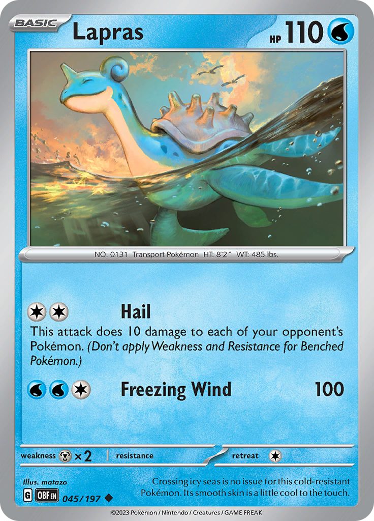 Lapras (045/197) [Scarlet & Violet: Obsidian Flames] | I Want That Stuff Brandon