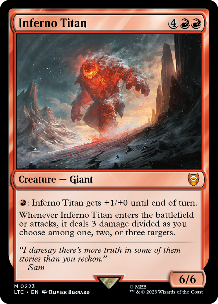 Inferno Titan [The Lord of the Rings: Tales of Middle-Earth Commander] | I Want That Stuff Brandon