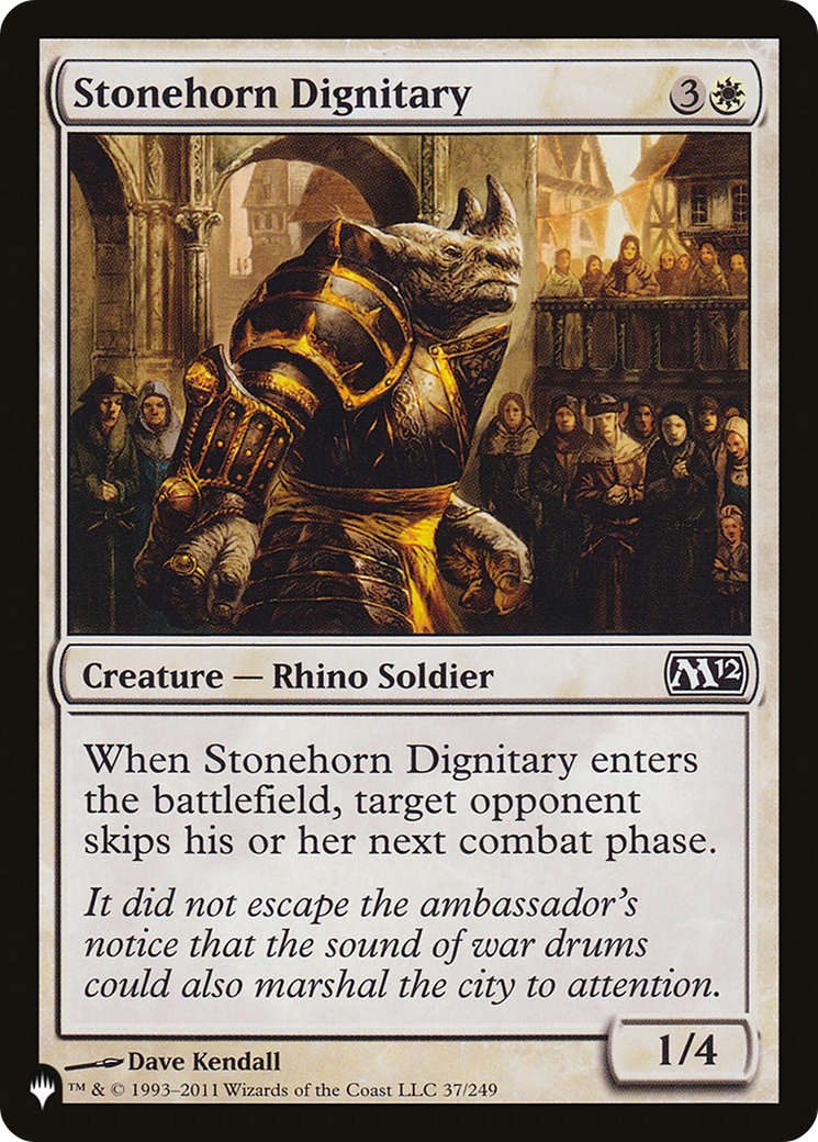 Stonehorn Dignitary [The List Reprints] | I Want That Stuff Brandon