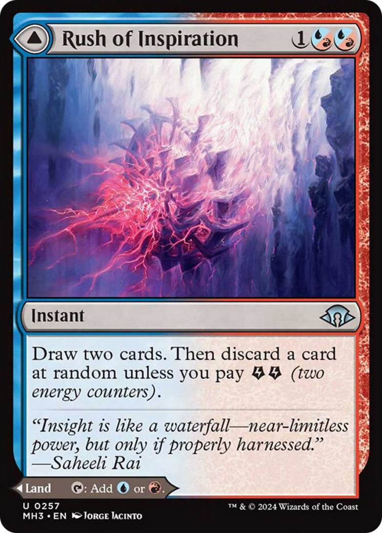 Rush of Inspiration // Crackling Falls [Modern Horizons 3] | I Want That Stuff Brandon