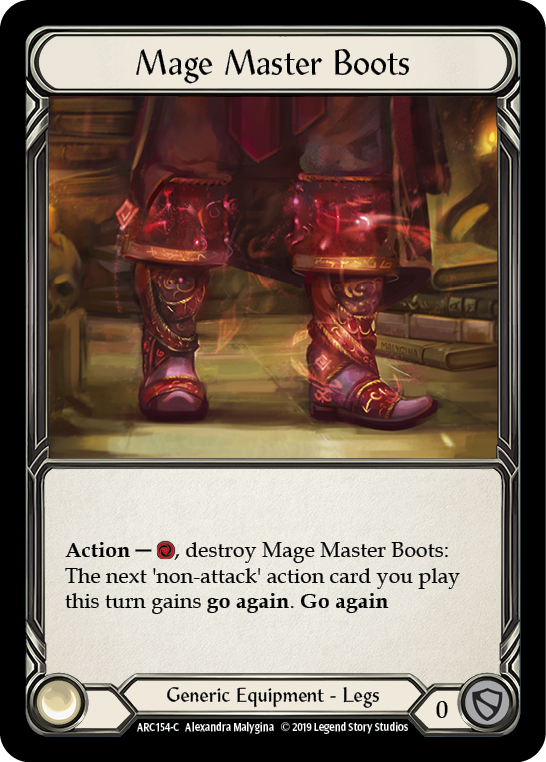 Mage Master Boots [ARC154-C] (Arcane Rising)  1st Edition Normal | I Want That Stuff Brandon