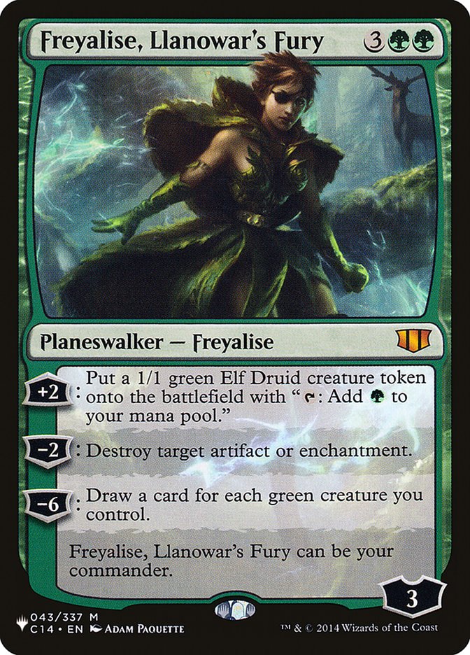 Freyalise, Llanowar's Fury [The List] | I Want That Stuff Brandon