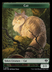 Zombie (0019) // Cat (0030) Double-Sided Token [Commander Masters Tokens] | I Want That Stuff Brandon
