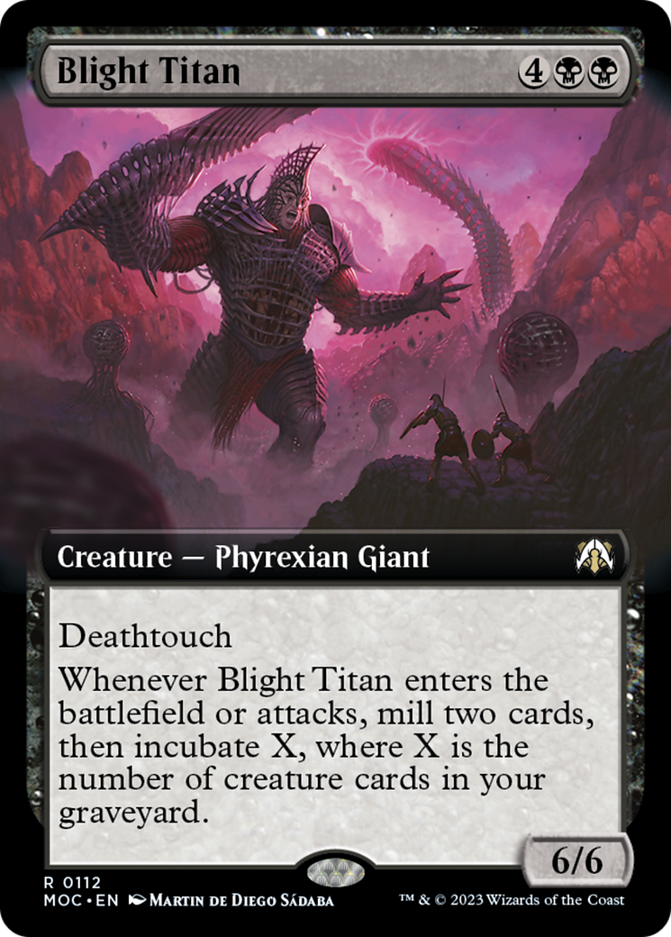 Blight Titan (Extended Art) [March of the Machine Commander] | I Want That Stuff Brandon