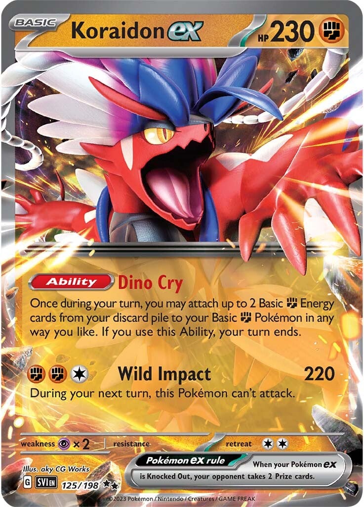 Koraidon ex (125/198) [Scarlet & Violet: Base Set] | I Want That Stuff Brandon