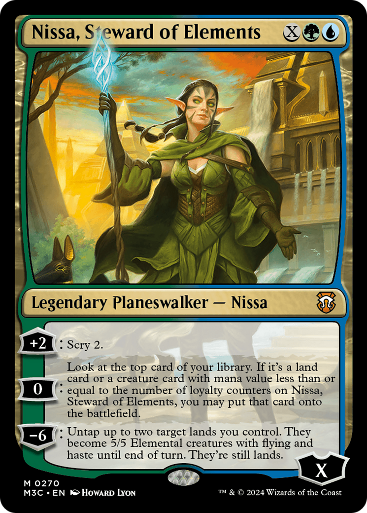 Nissa, Steward of Elements (Ripple Foil) [Modern Horizons 3 Commander] | I Want That Stuff Brandon