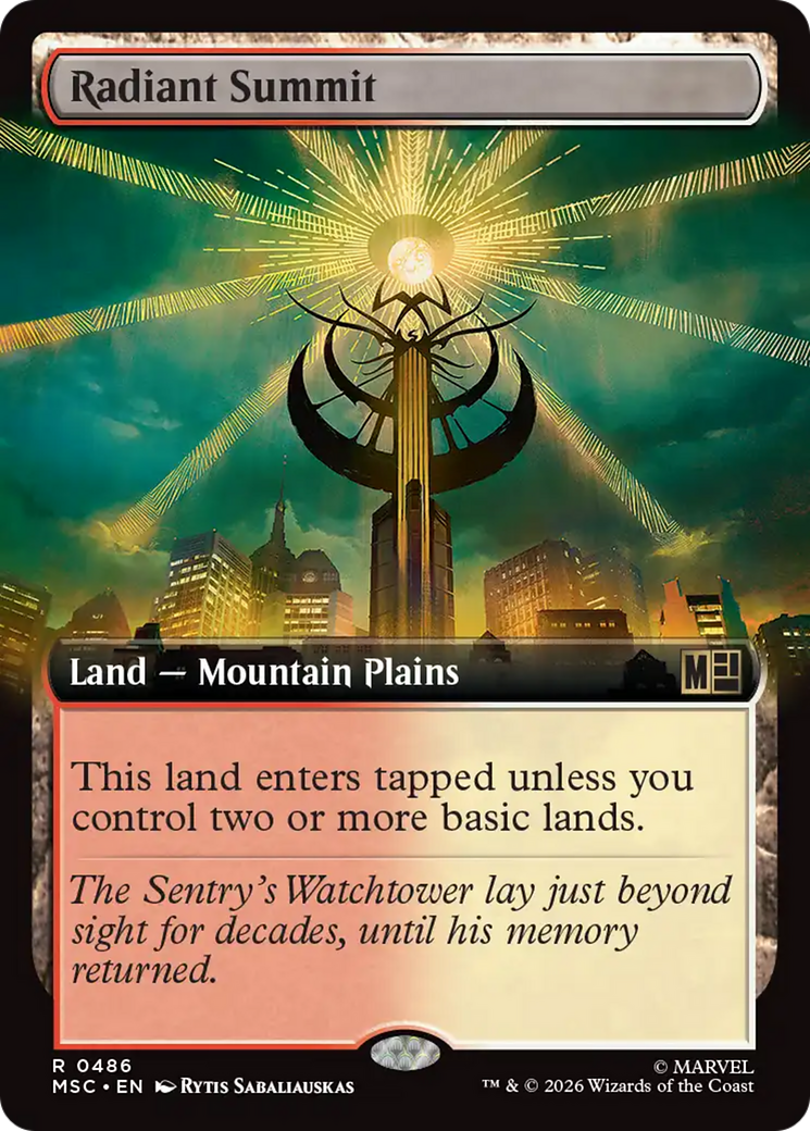 Radiant Summit (Extended Art) [Marvel Super Heroes Commander] | I Want That Stuff Brandon