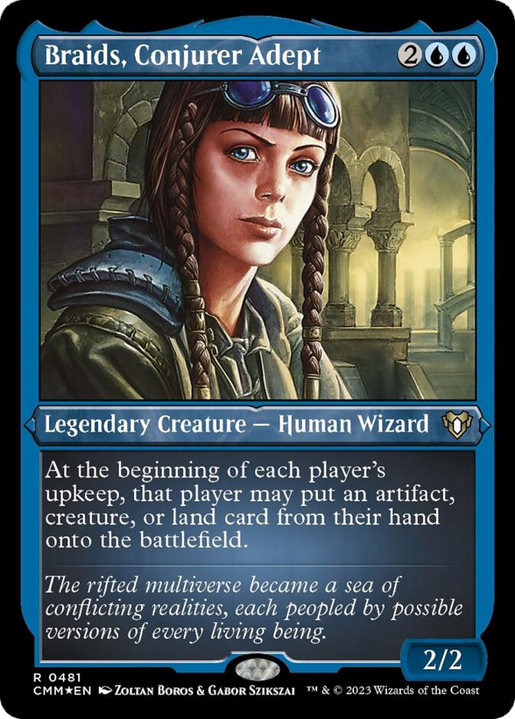 Braids, Conjurer Adept (Foil Etched) [Commander Masters] | I Want That Stuff Brandon