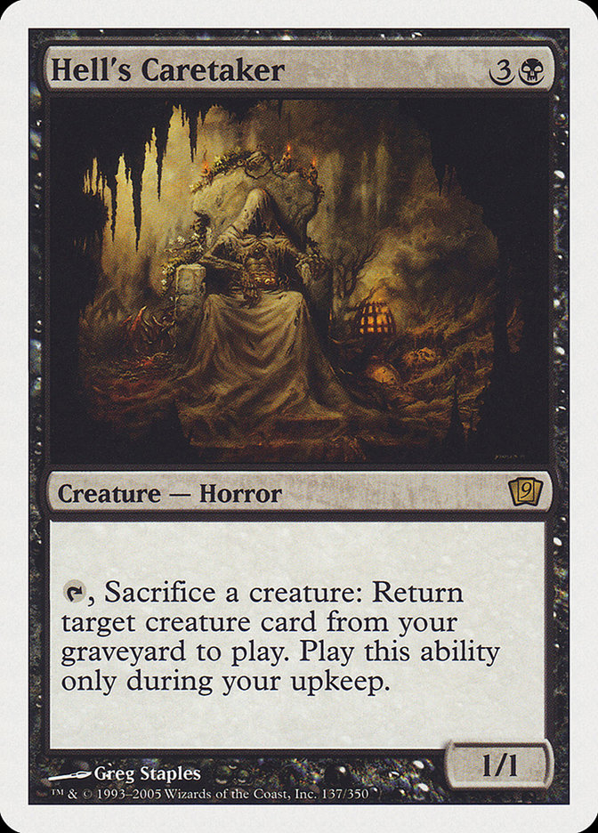 Hell's Caretaker (9th Edition) [Oversize Cards] | I Want That Stuff Brandon
