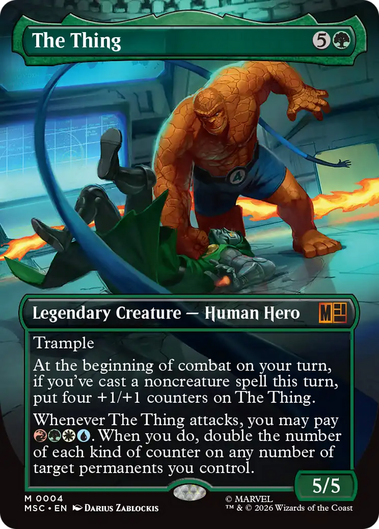 The Thing (Borderless) [Marvel Super Heroes Commander] | I Want That Stuff Brandon