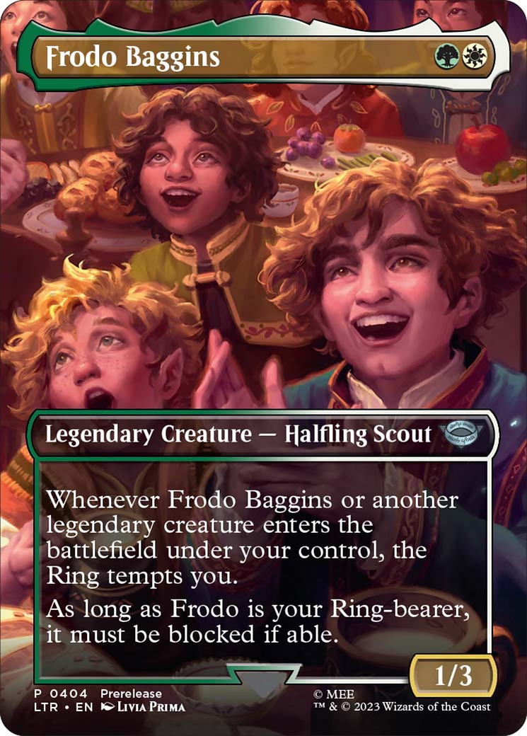 Frodo Baggins (Borderless Alternate Art) [The Lord of the Rings: Tales of Middle-Earth] | I Want That Stuff Brandon