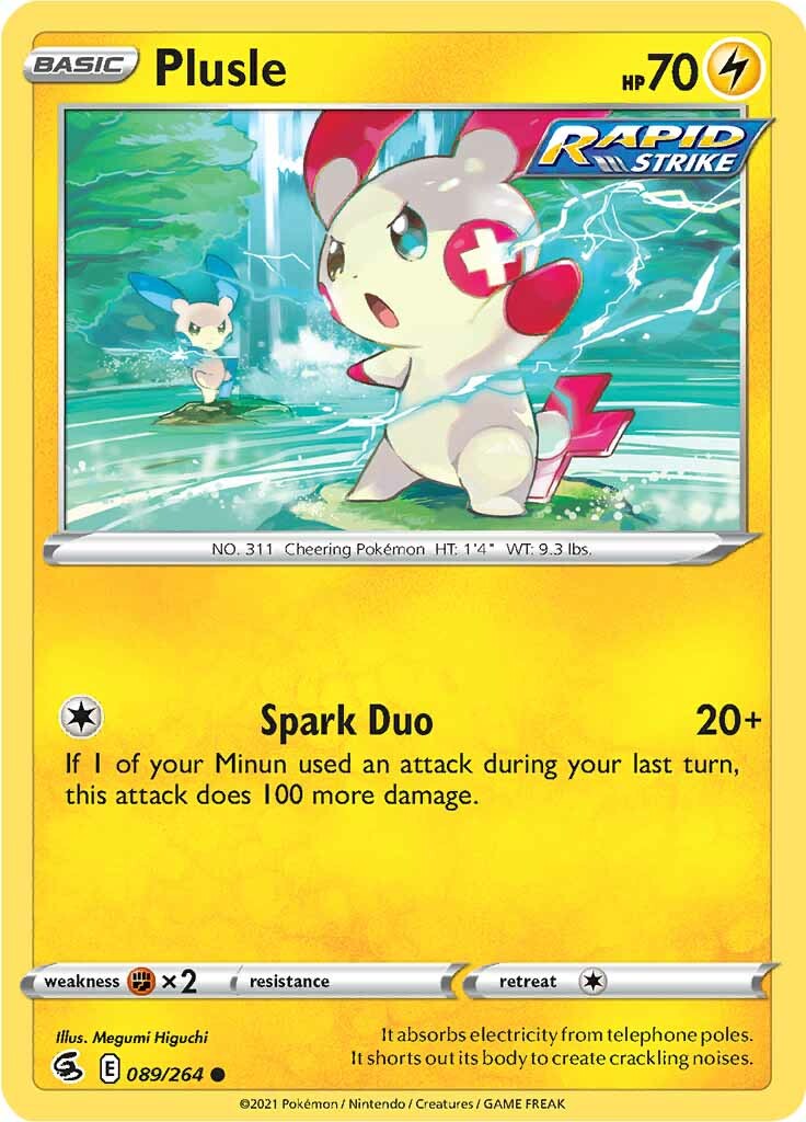 Plusle (089/264) [Sword & Shield: Fusion Strike] | I Want That Stuff Brandon