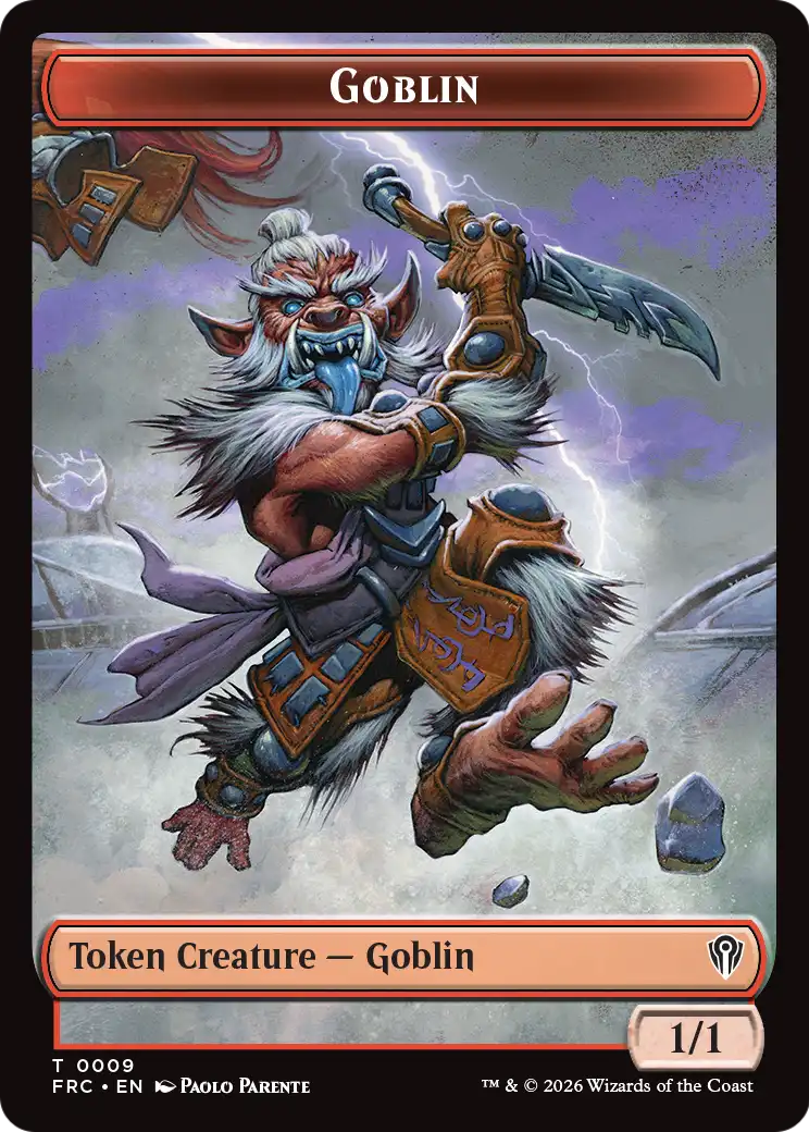 Zombie Army // Goblin Double-Sided Token [Reality Fracture Commander Tokens] | I Want That Stuff Brandon