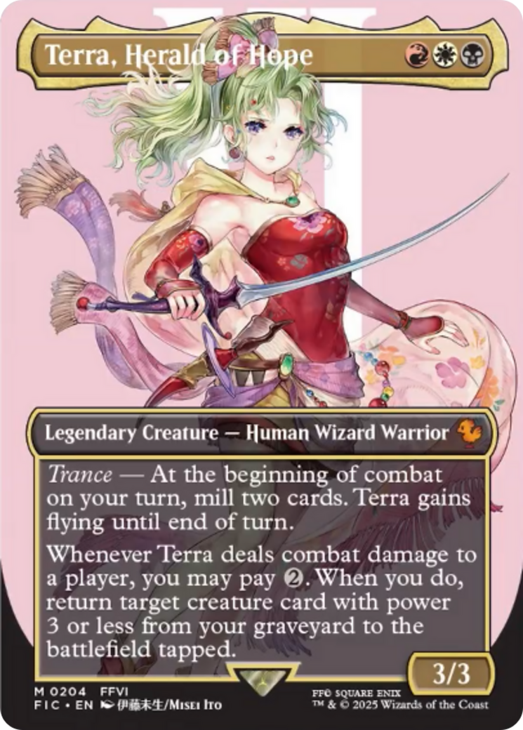 Terra, Herald of Hope (Borderless) [FINAL FANTASY Commander] | I Want That Stuff Brandon