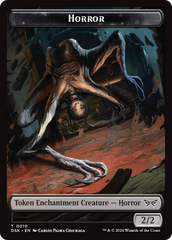 Horror // Copy Double-Sided Token [Duskmourn: House of Horror Tokens] | I Want That Stuff Brandon