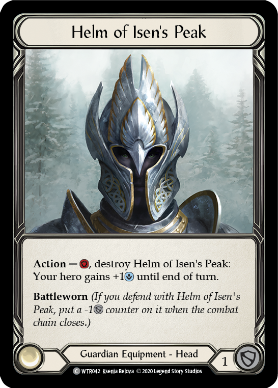 Helm of Isen's Peak [U-WTR042] (Welcome to Rathe Unlimited)  Unlimited Rainbow Foil | I Want That Stuff Brandon