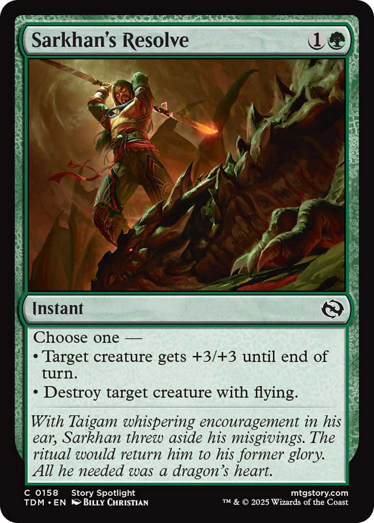 Sarkhan's Resolve [Tarkir: Dragonstorm] | I Want That Stuff Brandon
