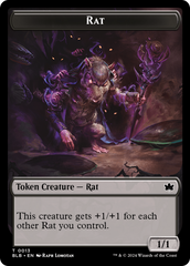 Rat // Splash Lasher Double-Sided Token [Bloomburrow Tokens] | I Want That Stuff Brandon