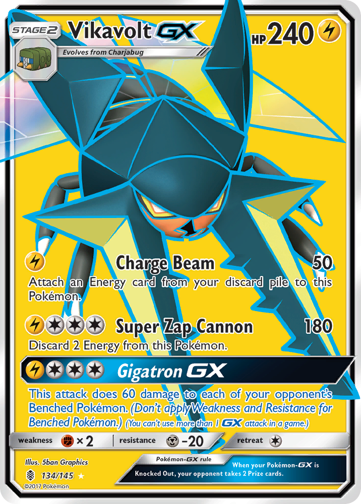 Vikavolt GX (134/145) [Sun & Moon: Guardians Rising] | I Want That Stuff Brandon