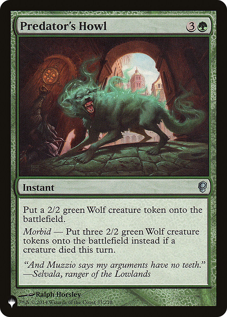 Predator's Howl [The List] | I Want That Stuff Brandon